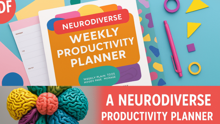 Neurodiverse Weekly Productivity Planner (EBook)